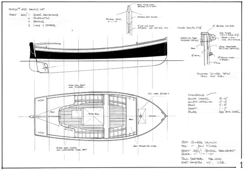 18 ft Clinker Launch, Design #243