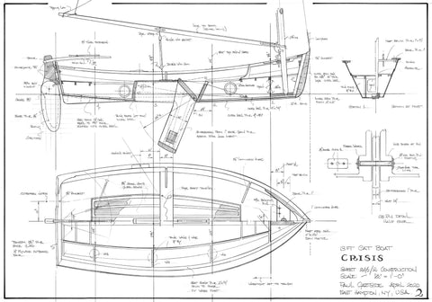 13FT Catboat 'Crisis' Design #246