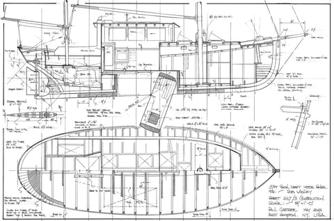 37ft Shoal Draft Motor Sailer, Design #267