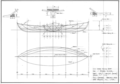 5.0 and 5.5 Metre Scandinavian Rowing Skiffs. Designs #272 and #272A