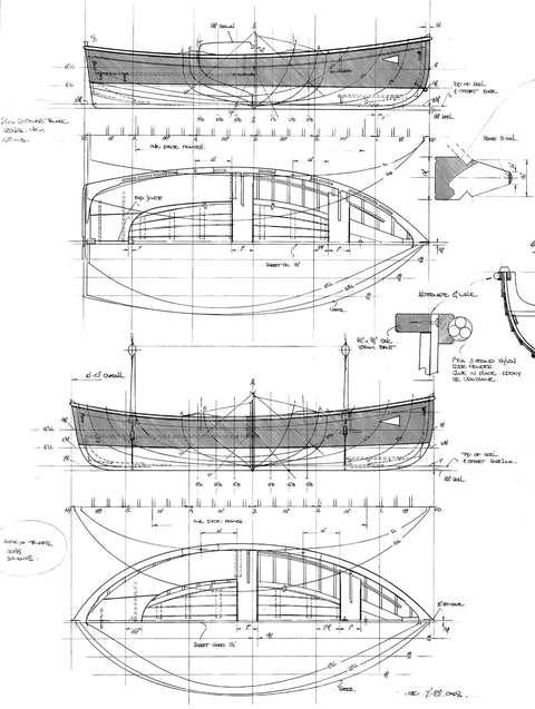 9 and 10 ft Clinker Yacht Tender, Designs #104 and #105