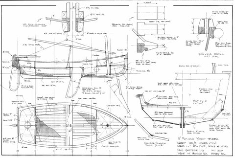 11 ft Plywood yacht Tender Design #120