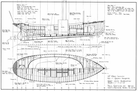 23 ft Steam Launch, Design #125