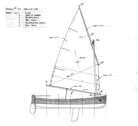 12 ft Clinker Dinghy, Design #130