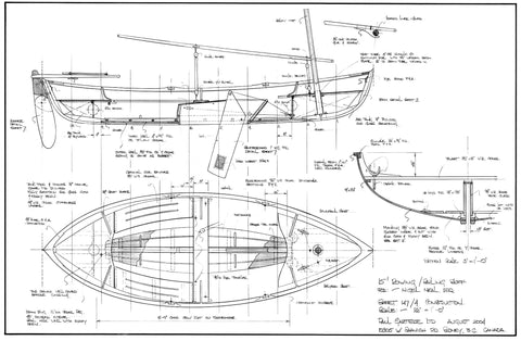 15 ft Rowing/Sailing Skiff, Design #147