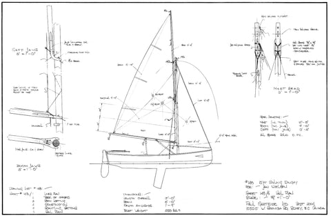15 ft Sailing Dinghy, Design #148