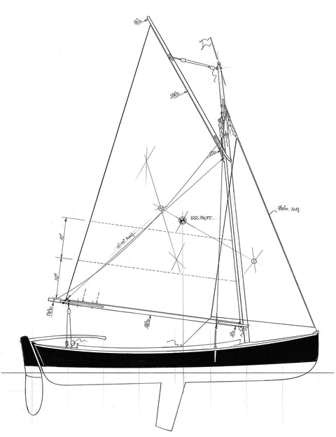 16 ft Double Ended Sloop, Design #165