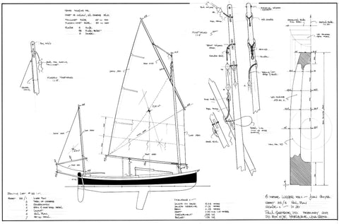 6 m Centreboard Lugger, Design #166