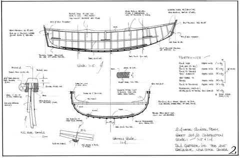 2.45 metre and 3.05 metre Clinker Pram Dinghies Design #206 & 206A