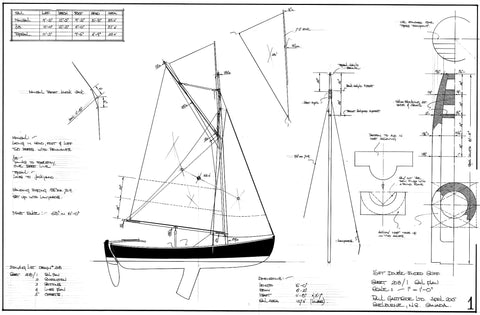 16ft Double Ended Skiff, Design # 208