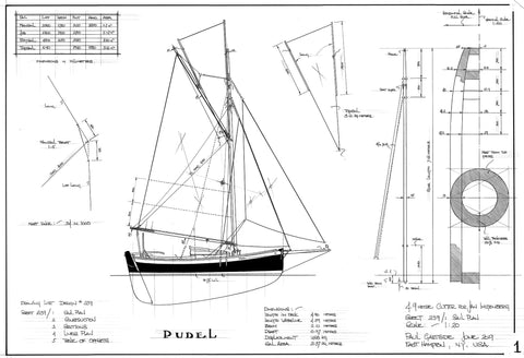 4.9 Metre (16ft) Cutter PUDEL, Design #239