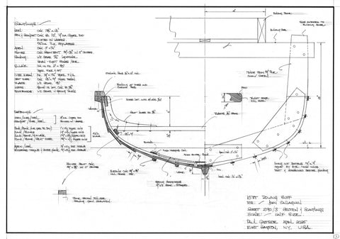 15 ft. Double Ended Clinker Skiff Design #290