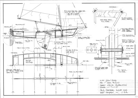 16 ft. Scow Sloop Design #299