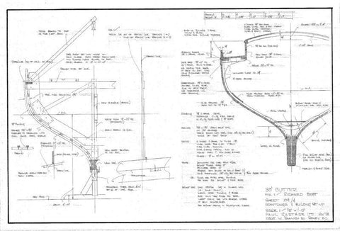 30 Ft Gaff Cutter, Design #109