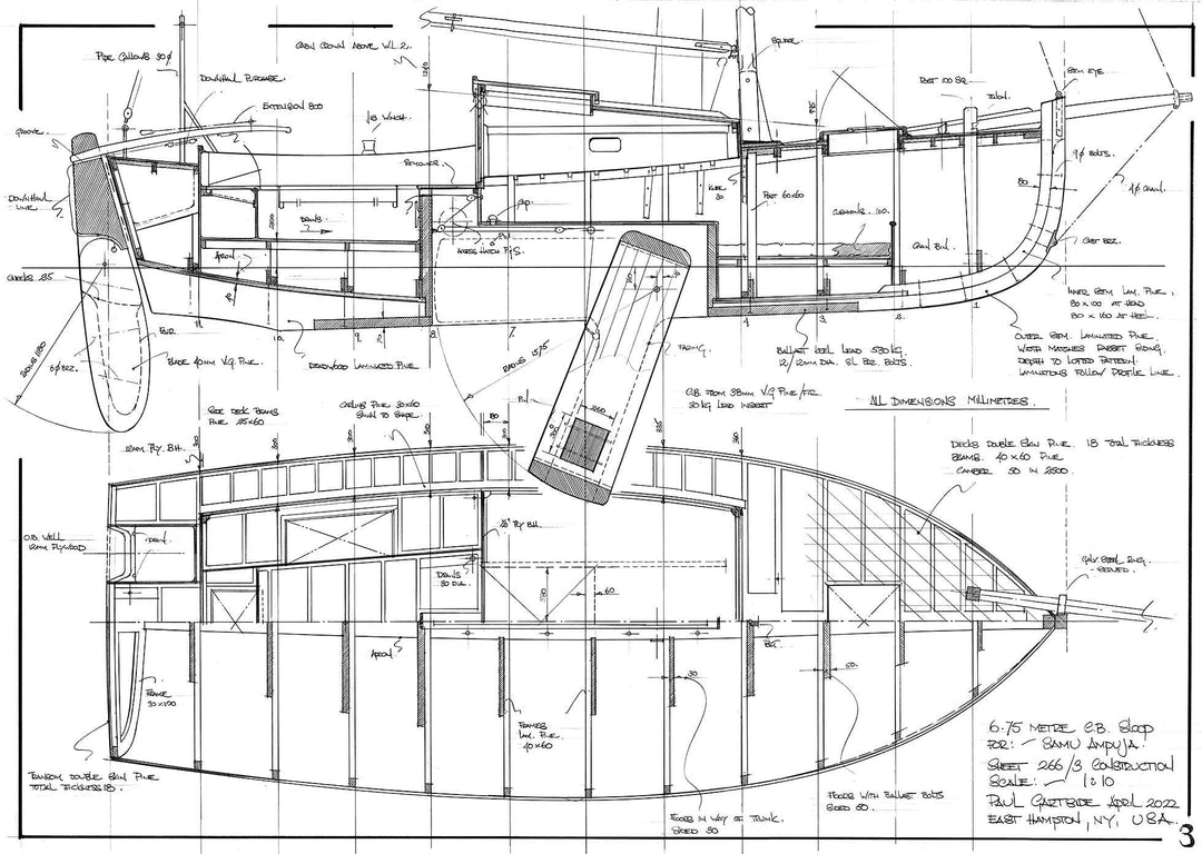 6.75 Metre CB Sloop, Design #266 – Gartside Boats