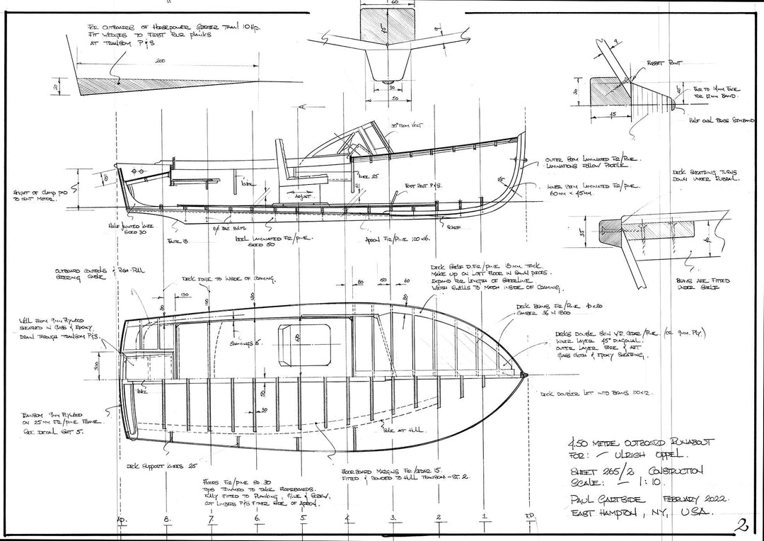 4.5 Metre Outboard Runabout design #265 – Gartside Boats
