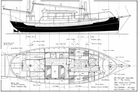 37ft Shoal Draft Motor Sailer, Design #267