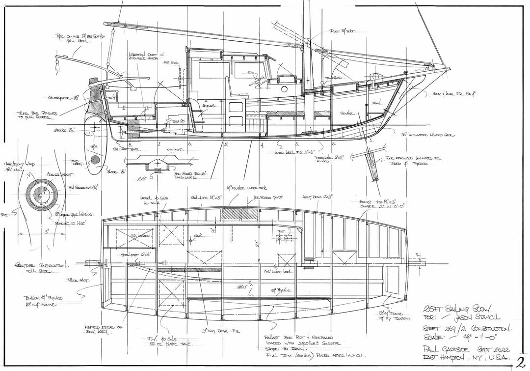 Scow With Ramp 25ft Sailing Scow Design #269 – Gartside Boats