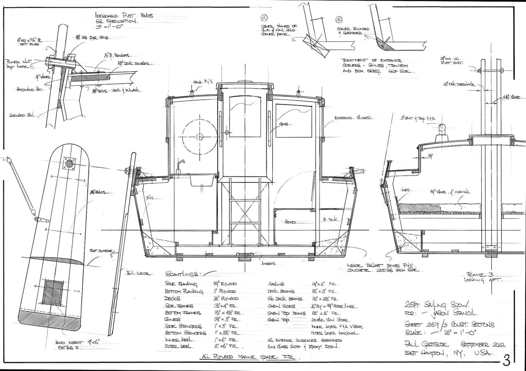 25ft Sailing Scow Design #269 – Gartside Boats