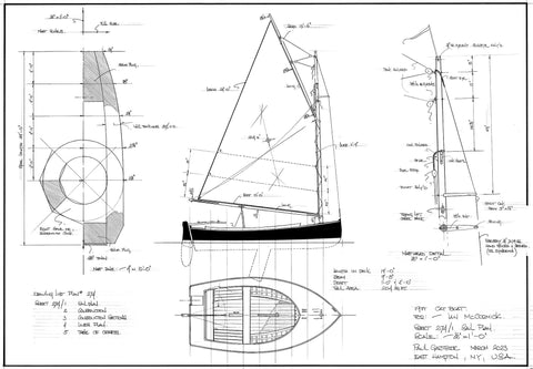 19ft Catboat Design #275