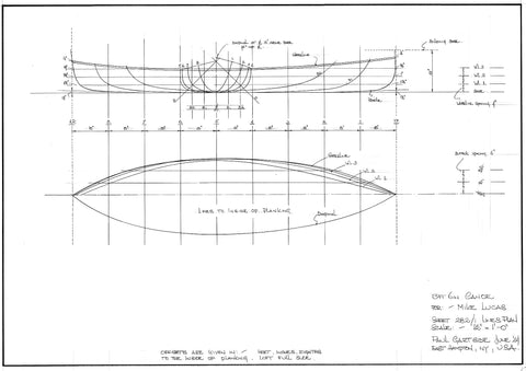 13 ft. 6 in. Canadian Canoe  Design #282