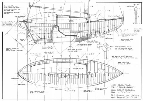 24ft Canoe Yawl Design #82A