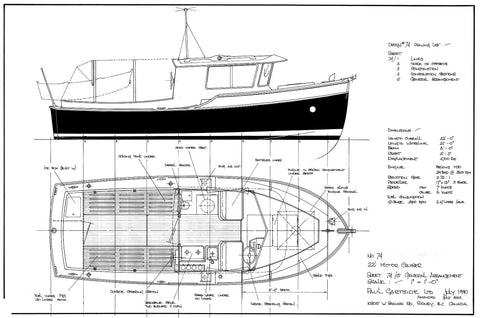 22 ft Motor Cruiser "Jennifer", Design #74