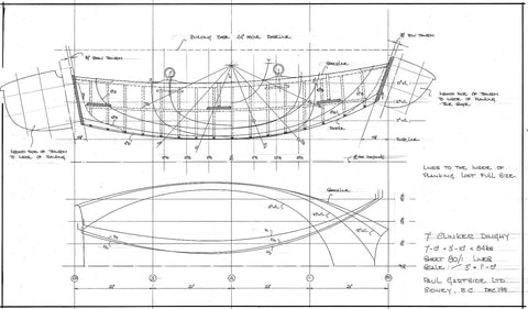 7 ft Clinker Pram Dinghy, Design #80