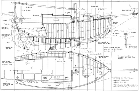 24 ft Gaff Cutter, Design #98