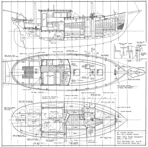 37 ft Motor Sailer, Design #108