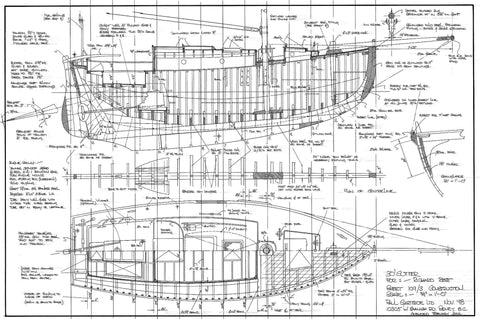 30 Ft Gaff Cutter, Design #109