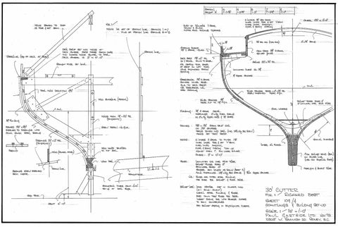 30 Ft Gaff Cutter, Design #109