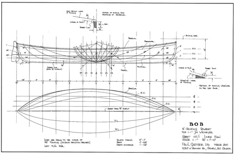 16 ft Open Water Cruising Skiff "Bob", Design #115