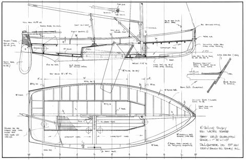 16 ft Sailing Dinghy, Design #128