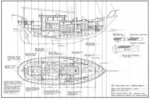 42 ft Motor Sailer, Design #129