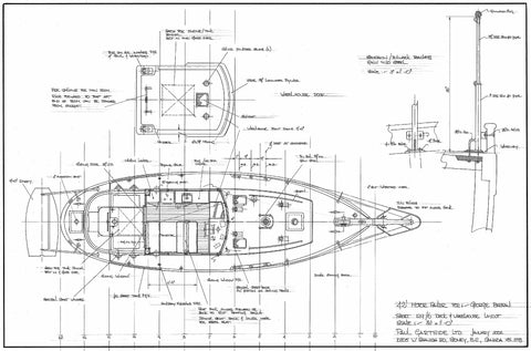 42 ft Motor Sailer, Design #129