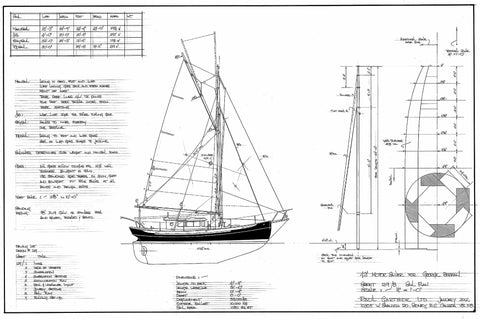 42 ft Motor Sailer, Design #129