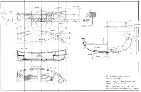 8 ft Plywood Yacht Tender, Design #135