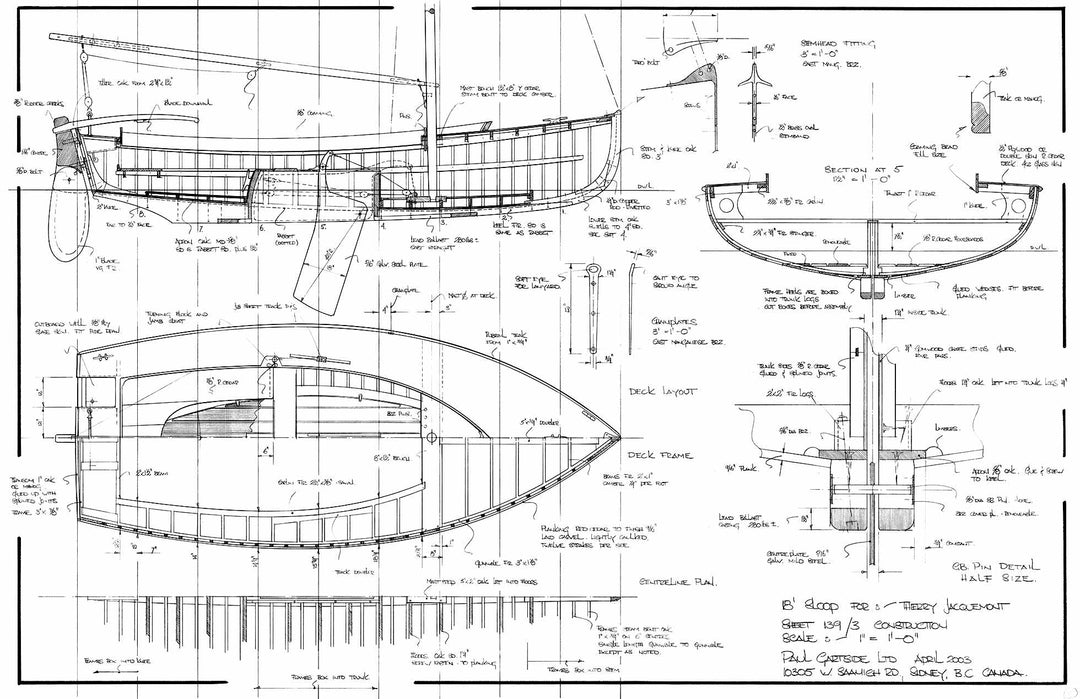 18 ft Centreboard Sloop, Design #139 – Gartside Boats