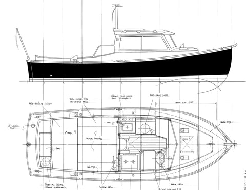 22 ft Motor launch, Design #141