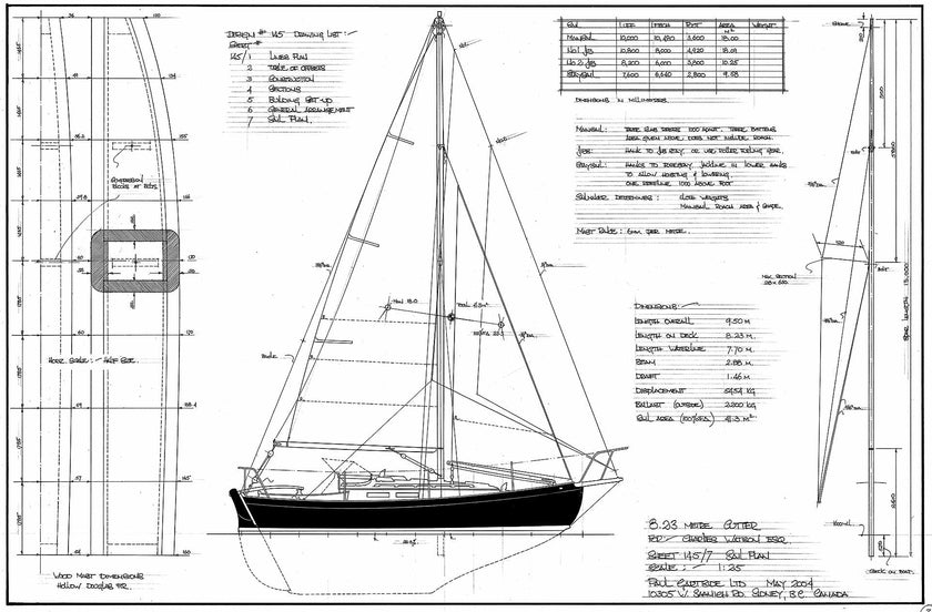 8.23 m Cutter, Design #145 – Gartside Boats
