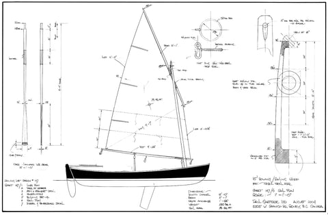 15 ft Rowing/Sailing Skiff, Design #147