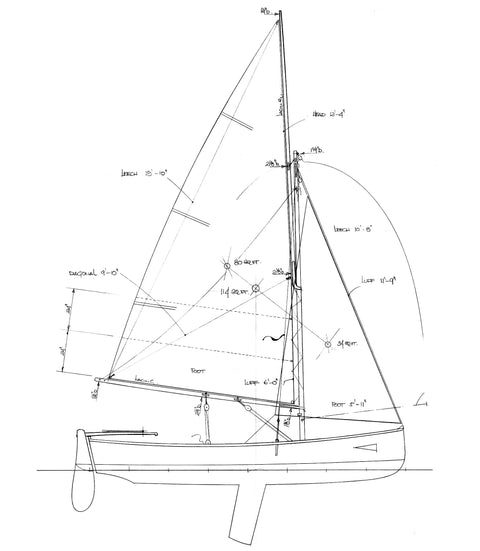 15 ft Sailing Dinghy, Design #148