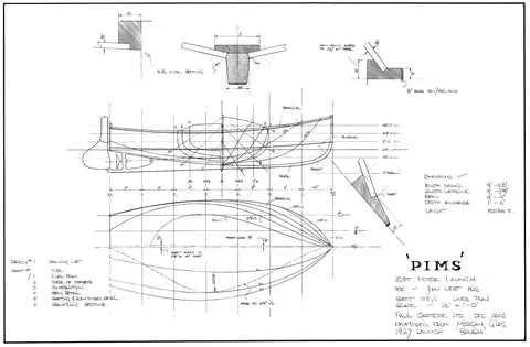 10ft Motor Launch "Pims", Design #156