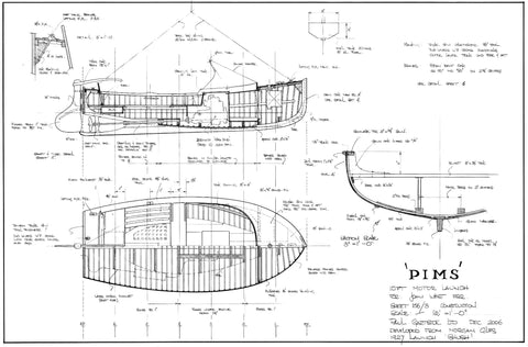 10ft Motor Launch "Pims", Design #156