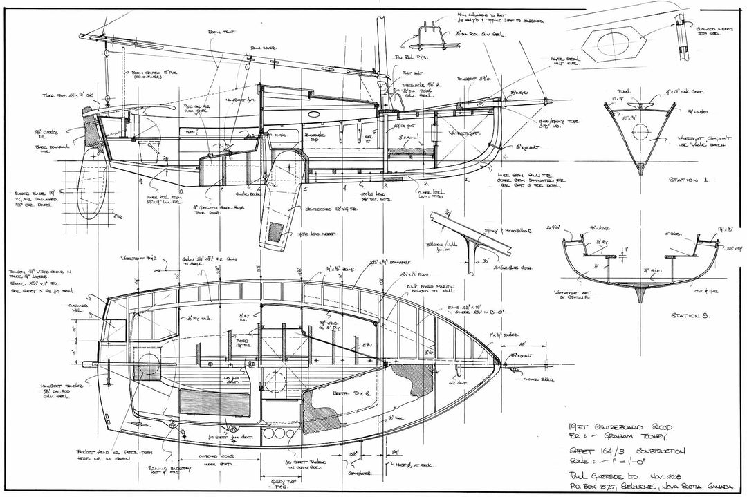 19 ft Centerboard Sloop ‘Spartan II’, Design #164 – Gartside Boats