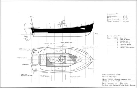 16 ft Outboard skiff #168