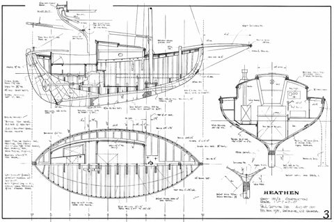 18ft Double Ended Cutter ‘Heathen’ Design #181