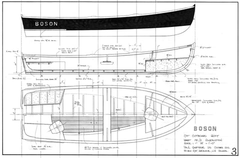 17ft Outboard Skiff, BOSON  Design #190