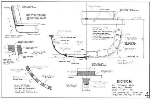 17ft Outboard Skiff, BOSON  Design #190